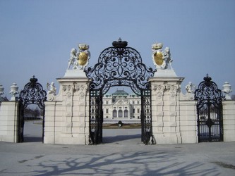 Vienna 08 Il belvedere, cancello d